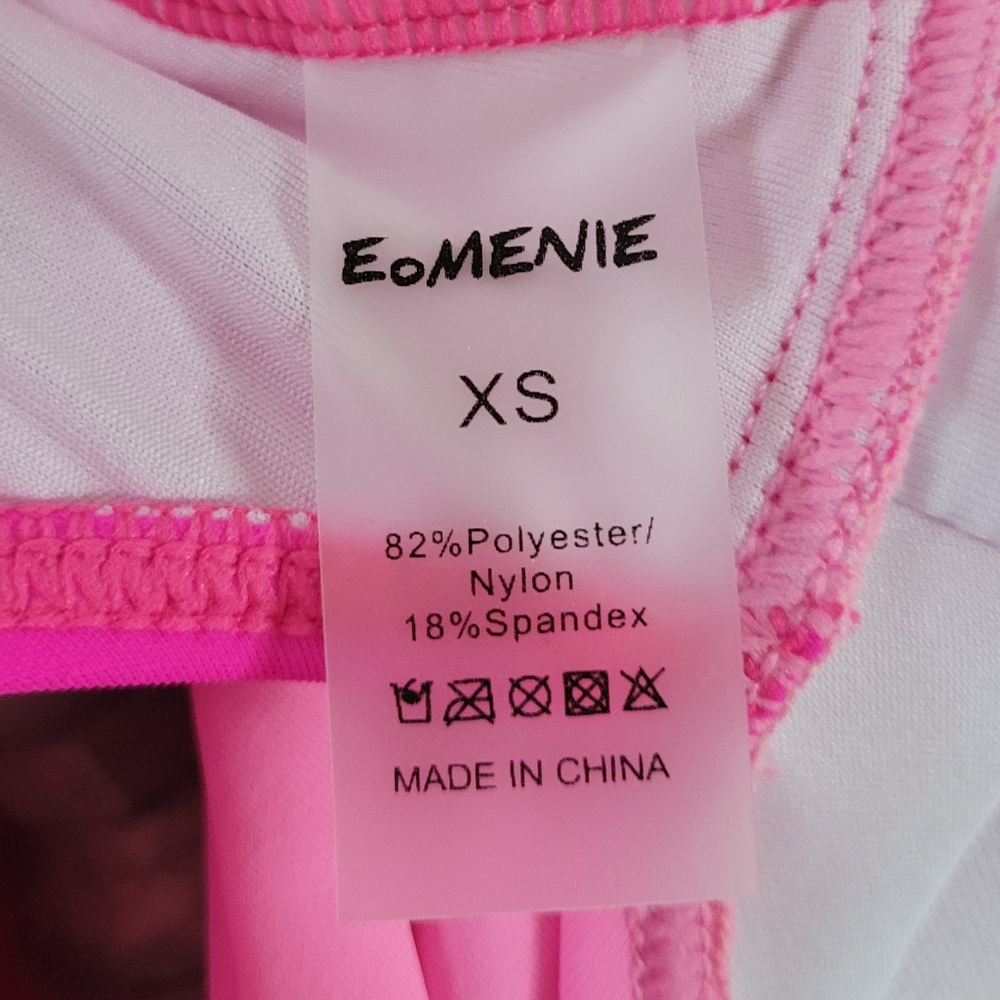 EOMENIE One Piece Pink Tummy Control Bathing Suit Size XS - Picture 9 of 11
